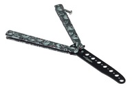 Tréningový motýľ, balisong šedá lebka CS:GO Tréningový motýľ, balisong šedá lebka CS:GO