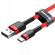 Odolný nylonový kábel Baseus USB - USB Typ C 0,5m 3A Odolný nylonový kábel Baseus USB - USB Typ C 0,5m 3A