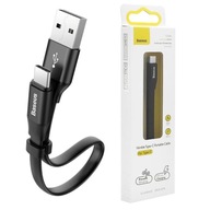 Krátky plochý kábel USB-C pre Android Auto | 23 cm Krátky plochý kábel USB-C pre Android Auto | 23 cm