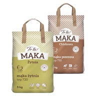 To je ona! Múka miešaná, pšenica 750, raž 720 5kg, 2 kusy To je ona! Múka miešaná, pšenica 750, raž 720 5kg, 2 kusy