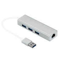 LAN KARTA RJ45 HUB 3 x USB 3.0 WIREWAY