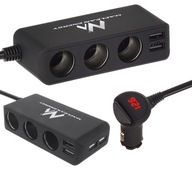 TEE ZAPAĽOVAČ DISTRIBÚTOR 12-24V 2xUSB 120W Smart IC Maclean MCE117 TEE ZAPAĽOVAČ DISTRIBÚTOR 12-24V 2xUSB 120W Smart IC Maclean MCE117