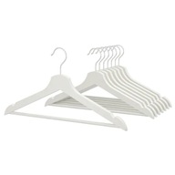 Vešiak, masív, biely, oceľový háčik, 8 ks, 43 cm, IKEA BUMERANG Vešiak, masív, biely, oceľový háčik, 8 ks, 43 cm, IKEA BUMERANG