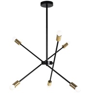 ČIERNOZLATÉ STROPNÉ SVIETKO 6x60W E27 ČIERNOZLATÉ STROPNÉ SVIETKO 6x60W E27