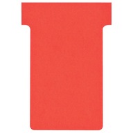 100 x červených plánovacích kariet T-Card veľkosti 2