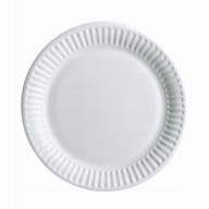 Jedálenský tanier biely papierový 26cm 100 ks. Jedálenský tanier biely papierový 26cm 100 ks.