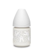 Suavinex Sklenená fľaša Králik sivá 120ml 0+ Suavinex Sklenená fľaša Králik sivá 120ml 0+