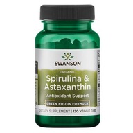 SWANSON BIO SPIRULINA & ASTAXANTHIN 120 tabliet