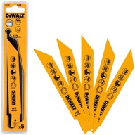 Pílové listy priamočiare na kov, oceľ 152mm 5ks DeWALT DT2346 Pílové listy priamočiare na kov, oceľ 152mm 5ks DeWALT DT2346