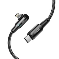 UHLOVÝ BLESKOVÝ KÁBEL USB-C TYP-C 100 cm 3A DÝCHANIE UHLOVÝ BLESKOVÝ KÁBEL USB-C TYP-C 100 cm 3A DÝCHANIE