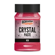 Kryštálová štruktúrna pasta - Pentart - červená, 100 ml