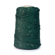 ZELENÁ BAVLNENÁ Šnúrka pre MACRAME + ZLATÁ NIT