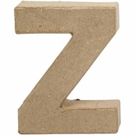 Písmeno Z vyrobené z papier-mâché 10x2 cm