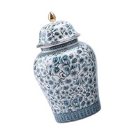 Čínsky štýl modro-biely porcelán S 12x20,5 cm Čínsky štýl modro-biely porcelán S 12x20,5 cm