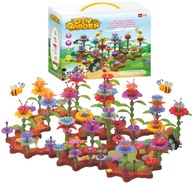 KREATÍVNE ZÁHRADNÉ KVETY BLOKY PUZZLE 148 KS. KREATÍVNE ZÁHRADNÉ KVETY BLOKY PUZZLE 148 KS.