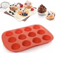 Tescoma Forma na muffiny silikónová 12 ks 27x39 cm Tescoma Forma na muffiny silikónová 12 ks 27x39 cm