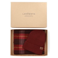 Tartan Lancerto Tartanová čiapka a šatka