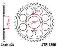 JT JTR1806.56 ZADNÉ OZUBENÉ KOLO JT JTR1806.56 ZADNÉ OZUBENÉ KOLO