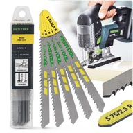 5x Čepeľ do priamočiarej píly na drevo Festool DREVO JEMNÝ REZ S 75/2,5 R 204259 5x Čepeľ do priamočiarej píly na drevo Festool DREVO JEMNÝ REZ S 75/2,5 R 204259