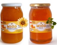 Slnečnicový med a lipový med - sada 2x1KG Slnečnicový med a lipový med - sada 2x1KG