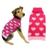 TEPLÉ OBLEČENIE JUMPER OBLEČENIE PRE PSA XL 40CM SRDCE TEPLÉ OBLEČENIE JUMPER OBLEČENIE PRE PSA XL 40CM SRDCE