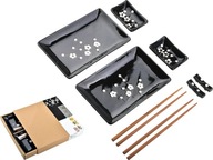 ČIERNY PORCELÁN Sushi set pre 2 osoby, 8 prvkov - ako DARČEK ČIERNY PORCELÁN Sushi set pre 2 osoby, 8 prvkov - ako DARČEK
