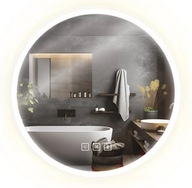 FFJ LED závesné zrkadlo 80 cm Bluetooth osvetlené okrúhle FFJ LED závesné zrkadlo 80 cm Bluetooth osvetlené okrúhle