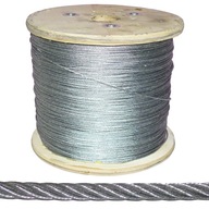 500m Lano Oceľové lanko 2mm 6x7+FC pozink pozink 500m Lano Oceľové lanko 2mm 6x7+FC pozink pozink
