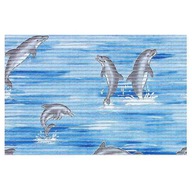 Penová podložka Bisk Dolphin 50X80cm Modrá 01617