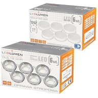 6x Stropná halogénová okrúhla LED GX53 12W 6x Stropná halogénová okrúhla LED GX53 12W
