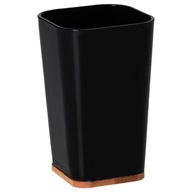 x2 Čierny pohár na zubnú kefku do kúpeľne