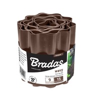 Zelená vlnitá záhradná obruba 20 cm x 9m Bradas