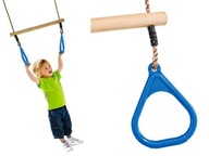 Gymnastická trapézová hojdačka pre deti JF modrá