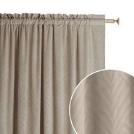 Hotový zamatový záves s páskou žaba Room99 Leafly 140x280 béžová Hotový zamatový záves s páskou žaba Room99 Leafly 140x280 béžová