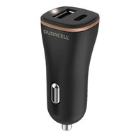 USB nabíjačka do auta, USB-C 27W Duracell (čierna) USB nabíjačka do auta, USB-C 27W Duracell (čierna)
