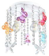 CRYSTAL BUTTERFLY 2 závesné stropné svietidlo, biele CRYSTAL BUTTERFLY 2 závesné stropné svietidlo, biele