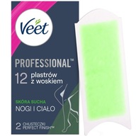 VEET Depilačné pásiky s voskom na suchú pokožku