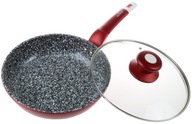 ČERVENÁ žulová panvica 30 cm INDUKČNÁ 9267 ČERVENÁ žulová panvica 30 cm INDUKČNÁ 9267