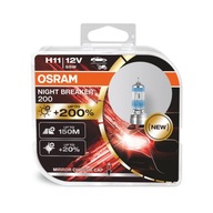 Super silné žiarovky H11 OSRAM Night Breaker +200%