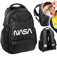 Čierny školský batoh pre mládež NASA pre chlapca