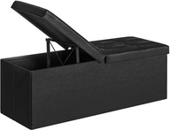 BOX, sedadlo, kufor, čierna ekokoža