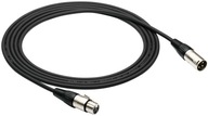 XLR - XLR mikrofónový kábel 1 m čierny