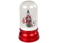 Vianočná výzdoba v kupole výzdoba sneh Santa Claus červená