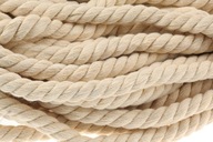 RZ6-H Šnúrka TWISTED 14mm BAVLNA 10m MACRAM RZ6-H Šnúrka TWISTED 14mm BAVLNA 10m MACRAM