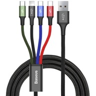 BASEUS 4v1 2xUSB-C Lightning microUSB USB kábel