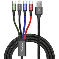 BASEUS 4v1 TYPE-C IPHONE Lightning kábel micro-USB