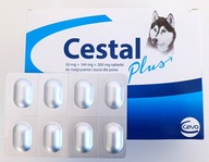 CESTAL PLUS Tableta na odčervenie psov 8 ks