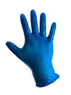T4W Modré ochranné rukavice M 50 ks, silné
