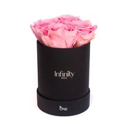 Kvetinový box Natural Pink Eternal Roses voňavý