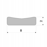 TESNENIE EPDM pena 8x2 mm Mikroguma ČIERNA 100m TESNENIE EPDM pena 8x2 mm Mikroguma ČIERNA 100m